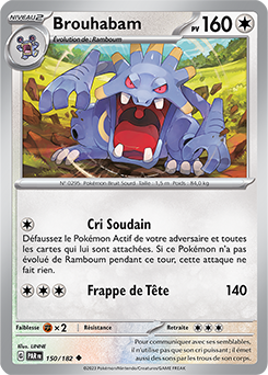 Brouhabam 150/182 Faille Paradoxe carte Pokemon