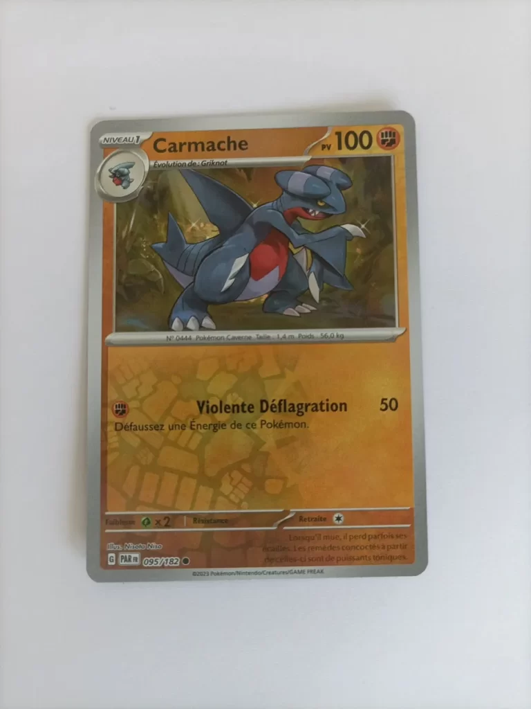 Carmache 095/182 Faille Paradoxe carte Pokemon