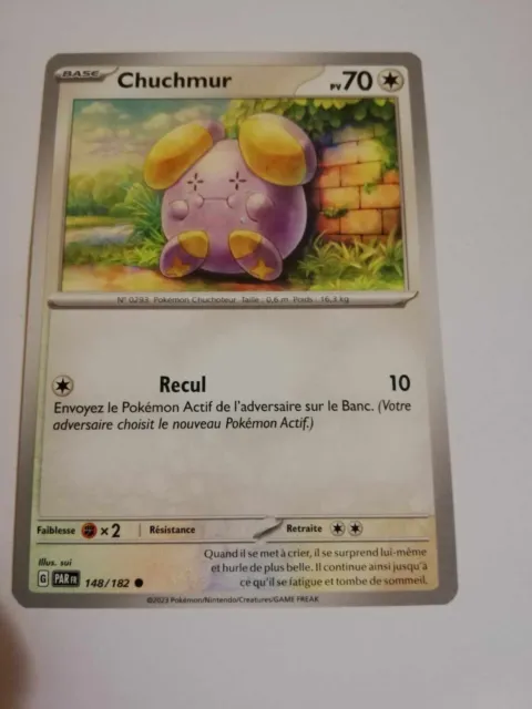 Chuchmur 148/182 Faille Paradoxe carte Pokemon