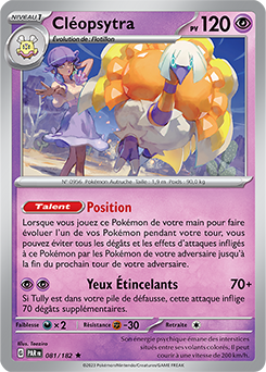 Cléopsytra 081/182 Faille Paradoxe carte Pokemon