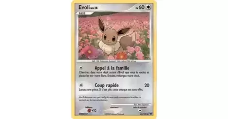 Evoli 62/100 Diamant et Perle Aube Majestueuse carte Pokemon