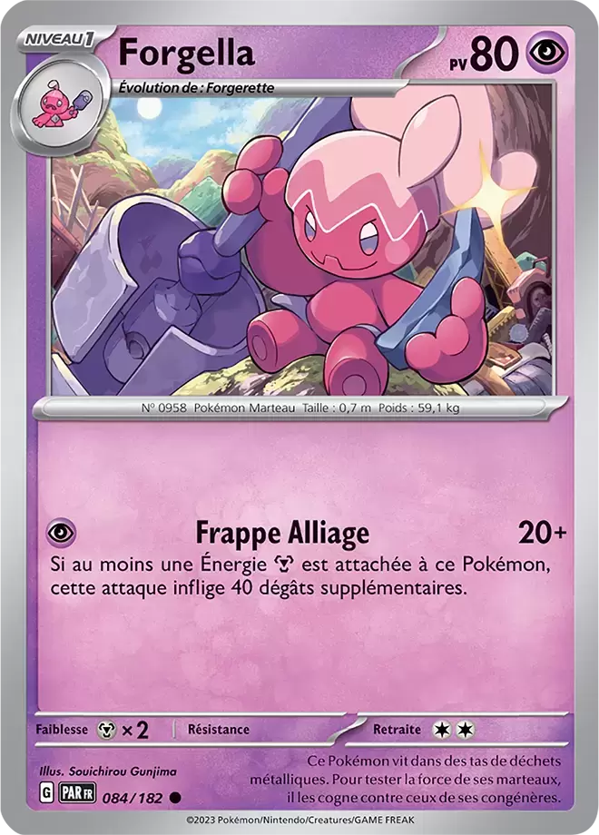 Forgella 084/182 Faille Paradoxe carte Pokemon