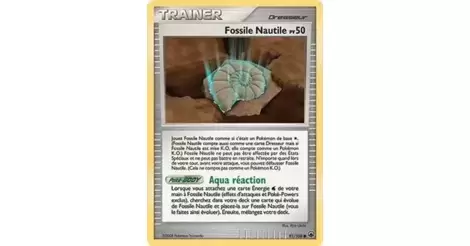 Fossile Nautile 91/100 Diamant et Perle Aube Majestueuse carte Pokemon