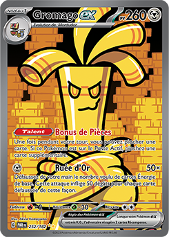 Gromago-ex 252/182 Faille Paradoxe carte Pokemon