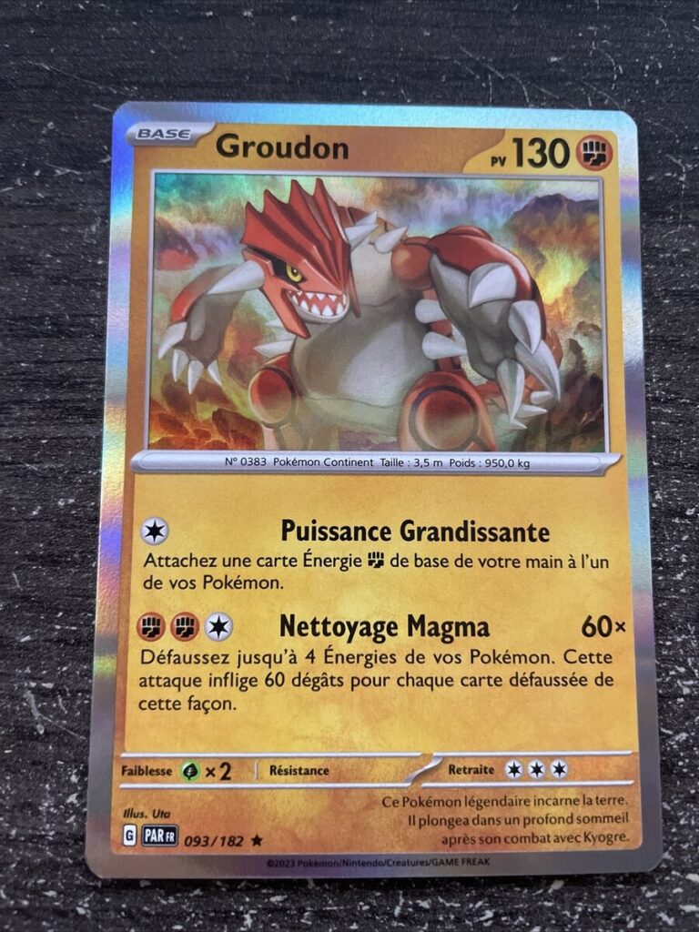 Groudon 093/182 Faille Paradoxe carte Pokemon