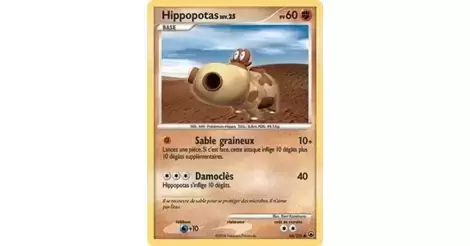 Hippopotas 66/100 Diamant et Perle Aube Majestueuse carte Pokemon