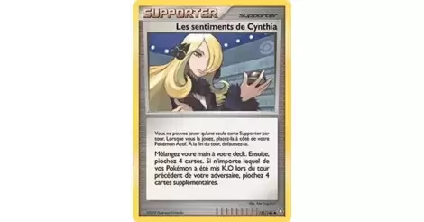 Les sentiments de Cynthia 131/146 Diamant et Perle Eveil des Légendes carte Pokemon