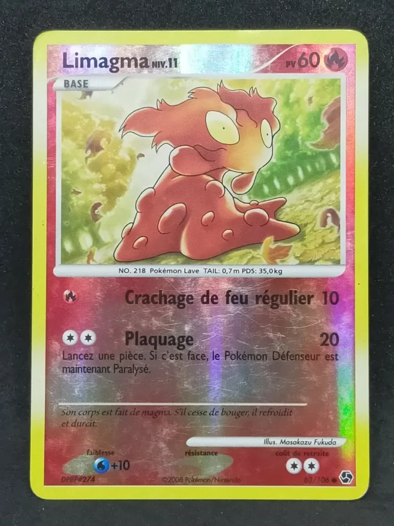 Limagma 83/106 Diamant et Perle Duels au sommet carte Pokemon