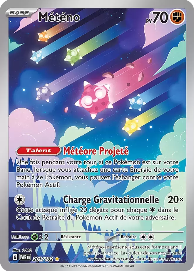 Cartes Pokémon Faille Paradoxe : Toutes les cartes de la série