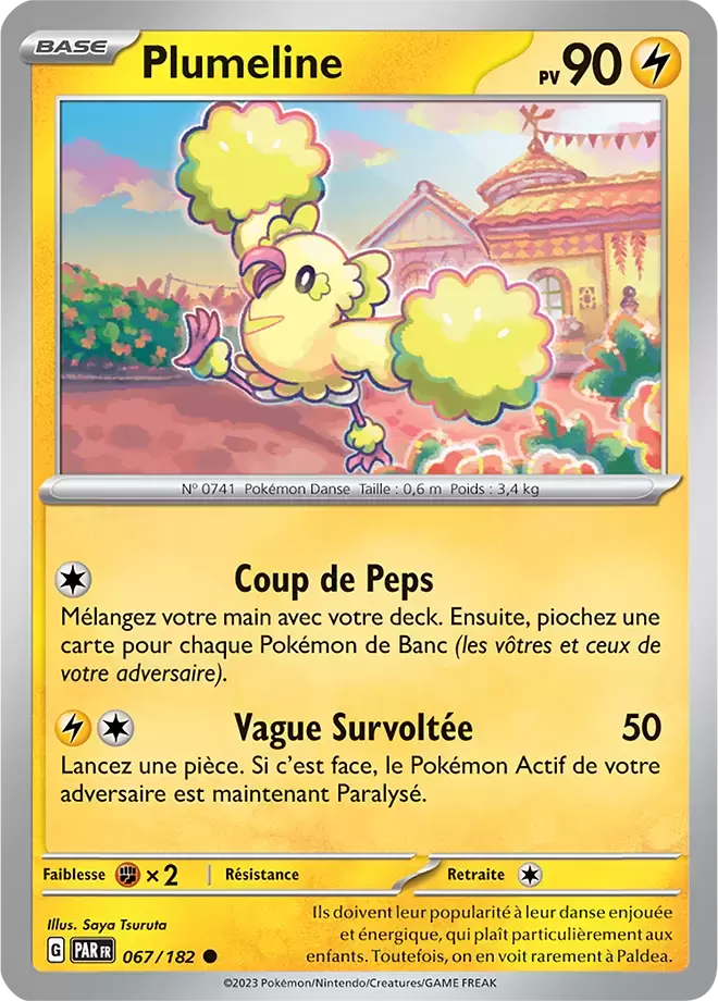 Plumeline 067/182 Faille Paradoxe carte Pokemon