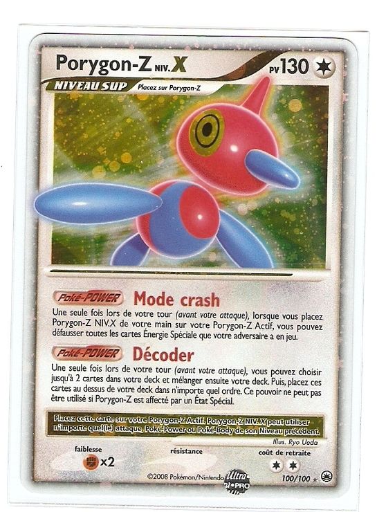 Porygon-Z NIV.X 100/100 Diamant et Perle Aube Majestueuse carte Pokemon