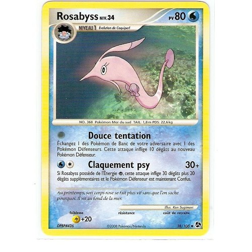 Rosabyss 38/106 Diamant et Perle Duels au sommet carte Pokemon