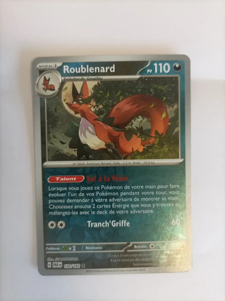 Roublenard 120/182 Faille Paradoxe carte Pokemon