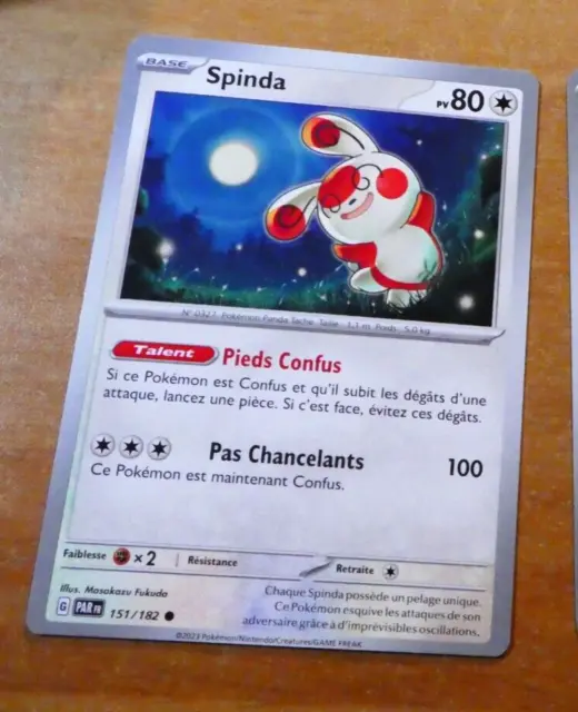 Spinda 151/182 Faille Paradoxe carte Pokemon