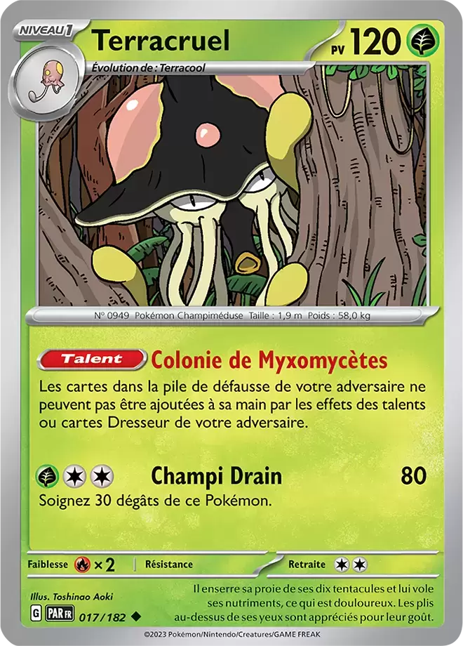 Terracruel 185/182 Faille Paradoxe carte Pokemon