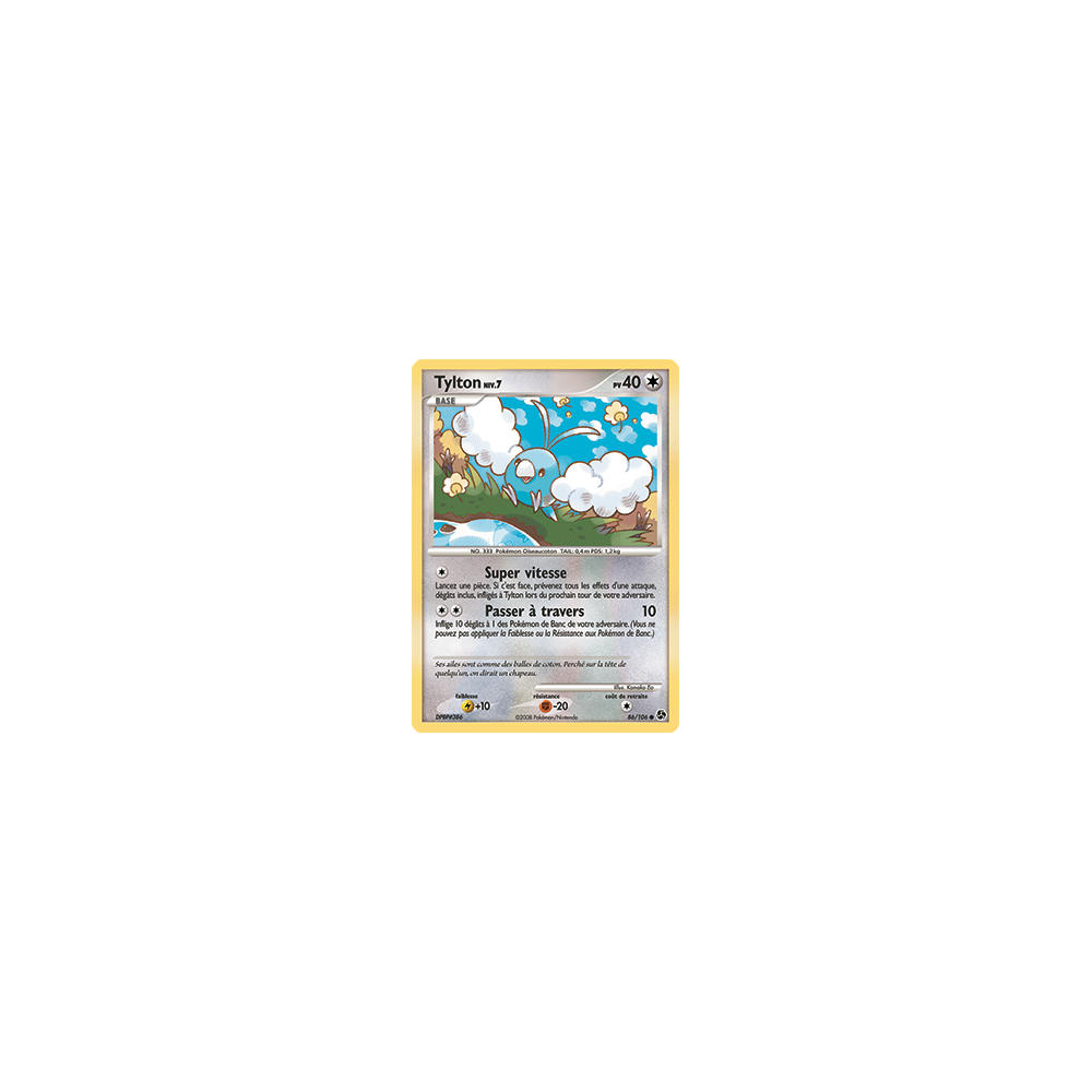 Tylton 86/106 Diamant et Perle Duels au sommet carte Pokemon