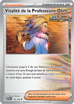 Vitalité de la Professeure Olim 170/182 Faille Paradoxe carte Pokemon