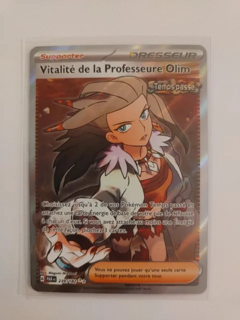 Vitalité de la Professeure Olim 239/182 Faille Paradoxe carte Pokemon