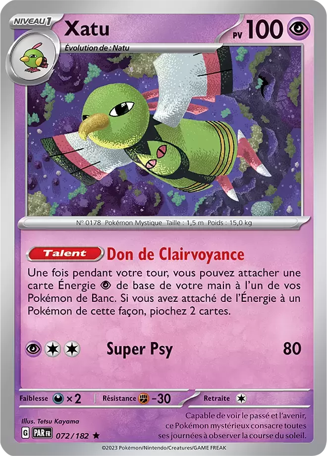 Cartes Pokémon Faille Paradoxe : Toutes les cartes de la série