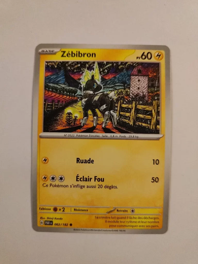 Zébibron 062/182 Faille Paradoxe carte Pokemon