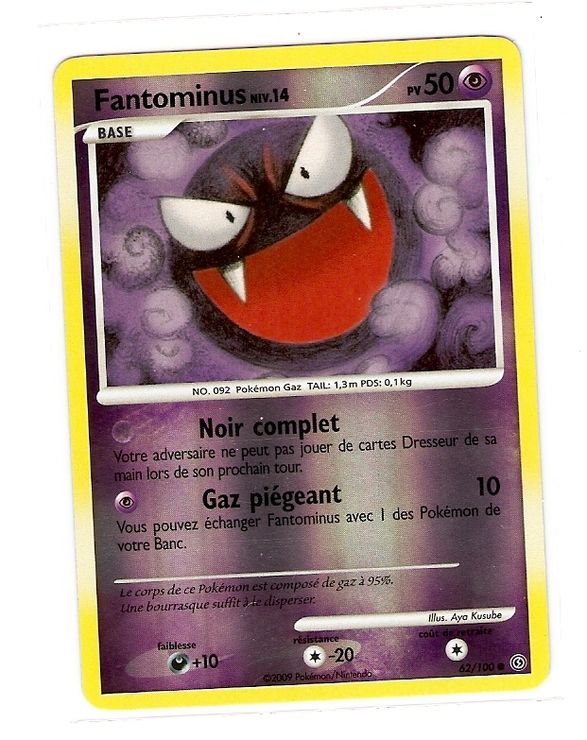 Fantominus 62/100 Diamant et Perle Tempête carte Pokemon