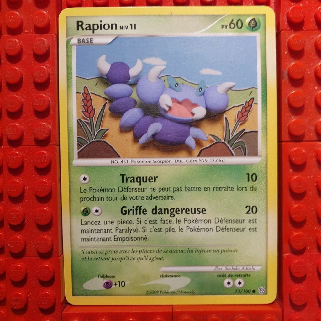 Rapion 73/100 Diamant et Perle Tempête carte Pokemon