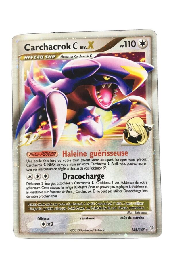 Carchacrok Champion Niv X Platine Vainqueurs Supremes Carte Pokemon