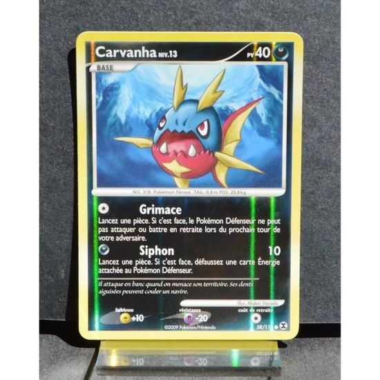 Carvanha 58/111 Platine rivaux émergeants carte Pokemon