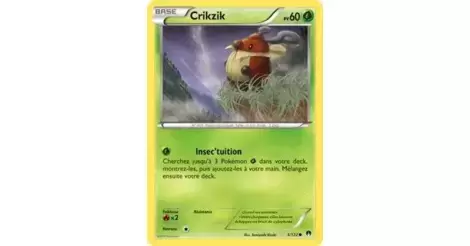 Crikzik 109/147 Platine vainqueurs supremes carte Pokemon