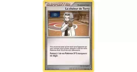 La chaleur de Terry 90/111 Platine rivaux émergeants carte Pokemon