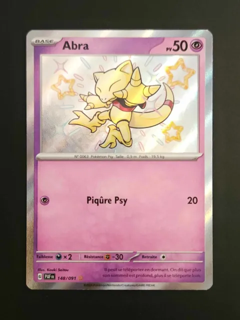 Abra 148/091 Destinées de Paldea EV4.5 carte Pokémon