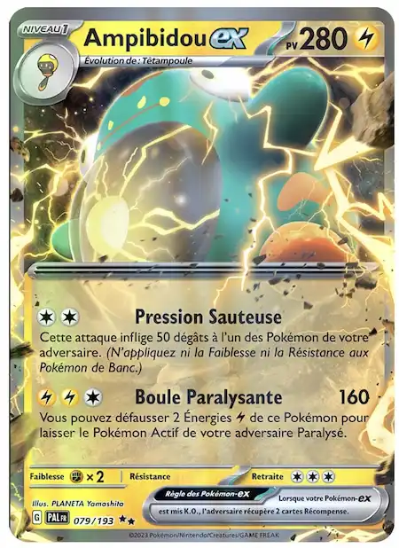 Ampibidou ex 079/193 Évolutions à Paldea carte Pokémon