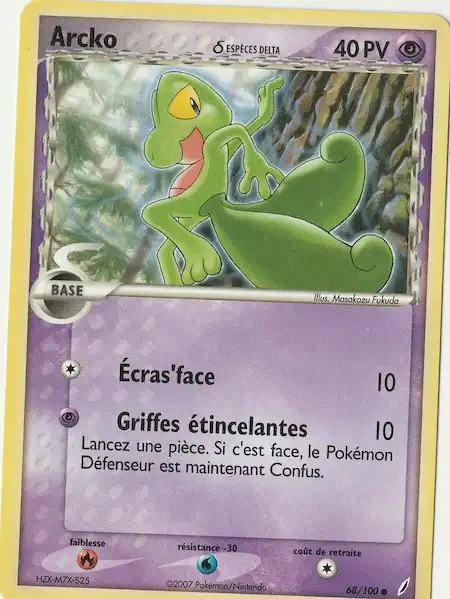 Arcko 68/100 EX Gardiens de Cristal carte Pokémon