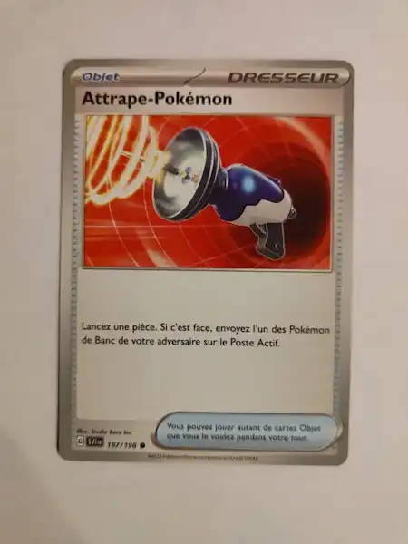 Attrape-Pokémon 187/198 Ecarlate et Violet carte Pokémon