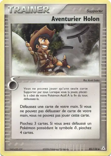 Aventurier Holon 85/110 EX Fantômes Holon carte Pokémon