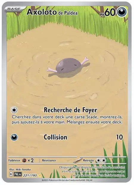 Axoloto de Paldea 221/193 Évolutions à Paldea carte Pokémon