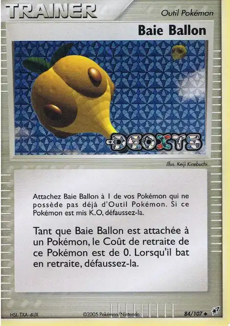 Baie Ballon 84/107 EX Deoxys carte Pokémon