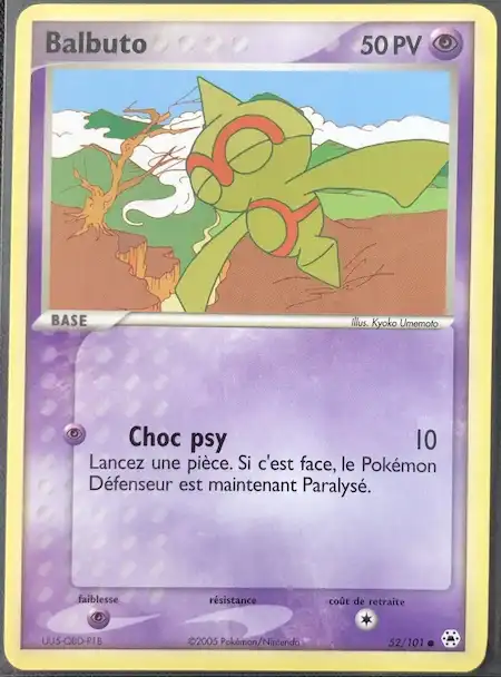 Balbuto 52/101 EX Légendes Oubliées carte Pokémon
