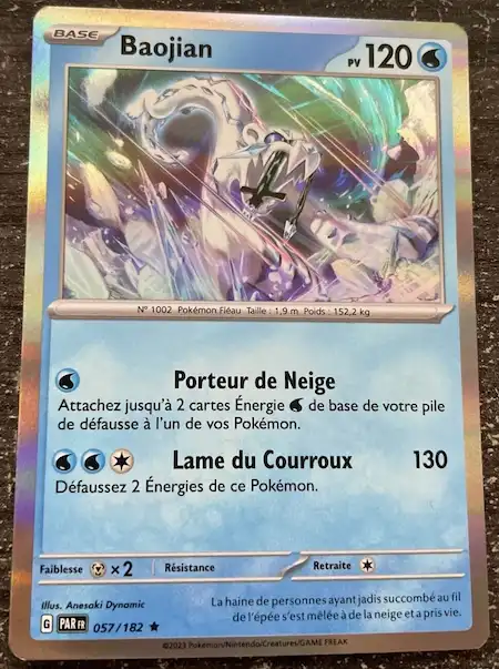 Baojian 057/182 Faille Paradoxe carte Pokémon