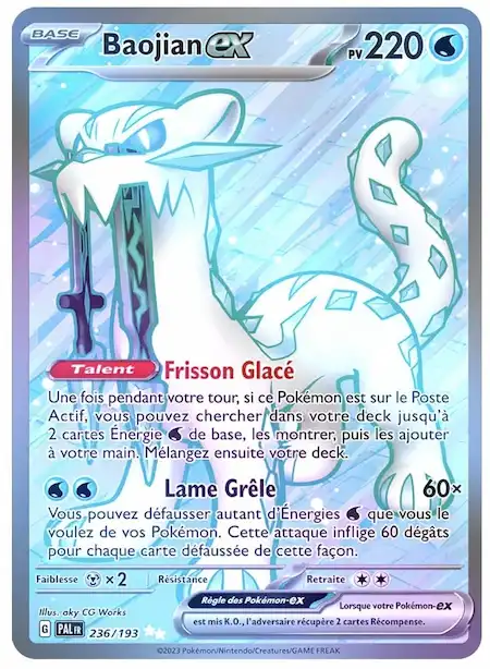 Baojian ex 236/193 Évolutions à Paldea carte Pokémon