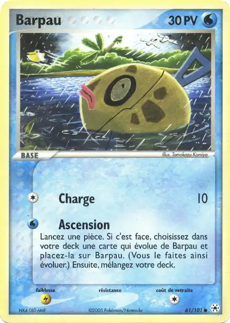 Barpau 61/101 EX Légendes Oubliées carte Pokémon