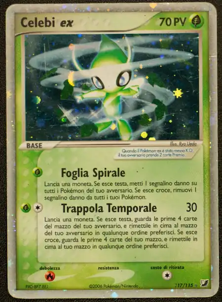 Celebi ex 117/115 EX Forces Cachées carte Pokémon