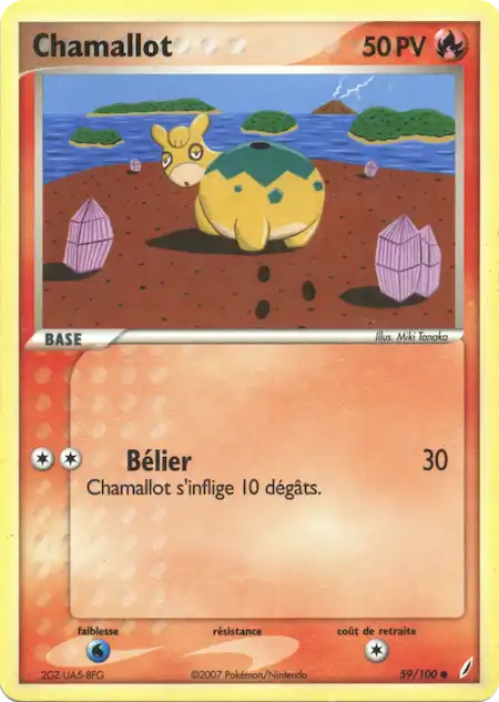 Chamallot 59/100 EX Gardiens de Cristal carte Pokémon