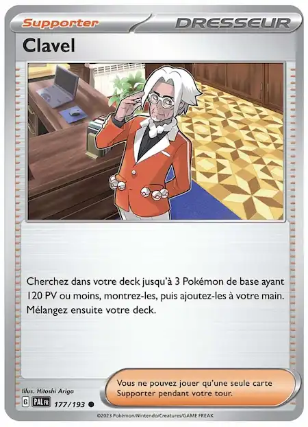 Clavel 177/193 Évolutions à Paldea carte Pokémon