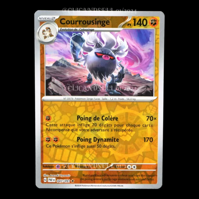 Courrousinge 047/091 Destinées de Paldea EV4.5 carte Pokémon