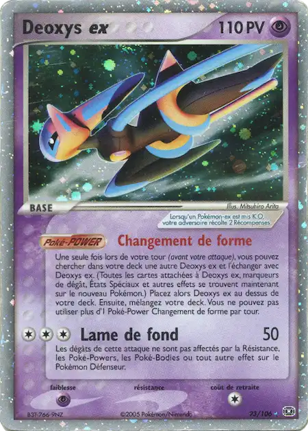 Deoxys ex 93/106 EX Emeraude carte Pokémon