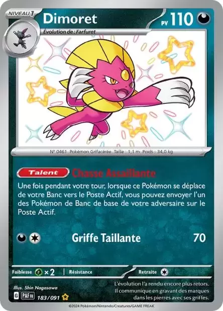 Cartes Pokémon Destinées de Paldea : Toutes les cartes de la série