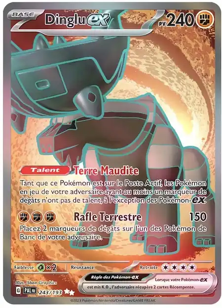 Dinglu ex 243/193 Évolutions à Paldea carte Pokémon