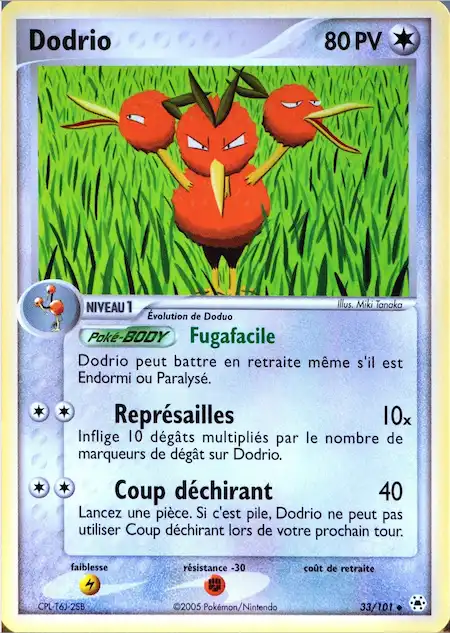 Dodrio 33/101 EX Légendes Oubliées carte Pokémon