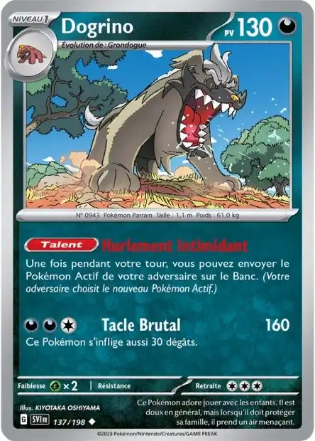 Dogrino 137/198 Ecarlate et Violet carte Pokémon